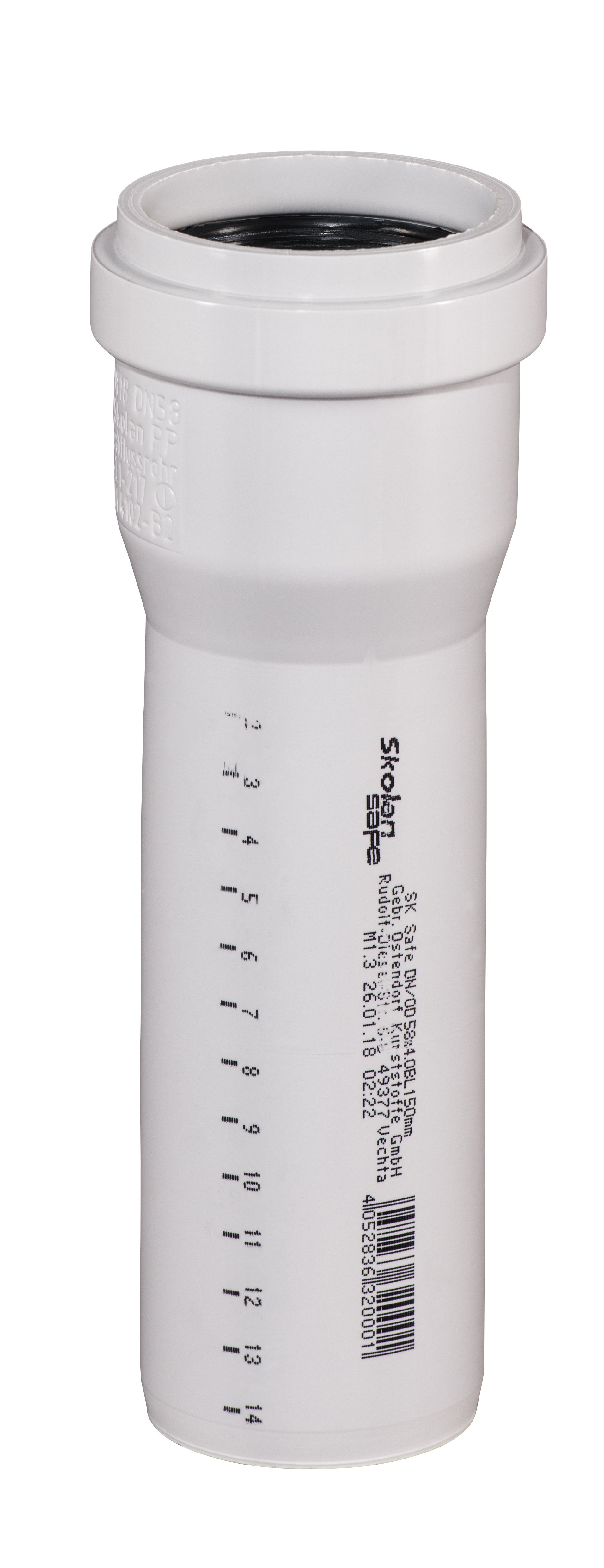  SKOLANsafeEM cijev s nastavkom DN/OD 58 x 150 mm