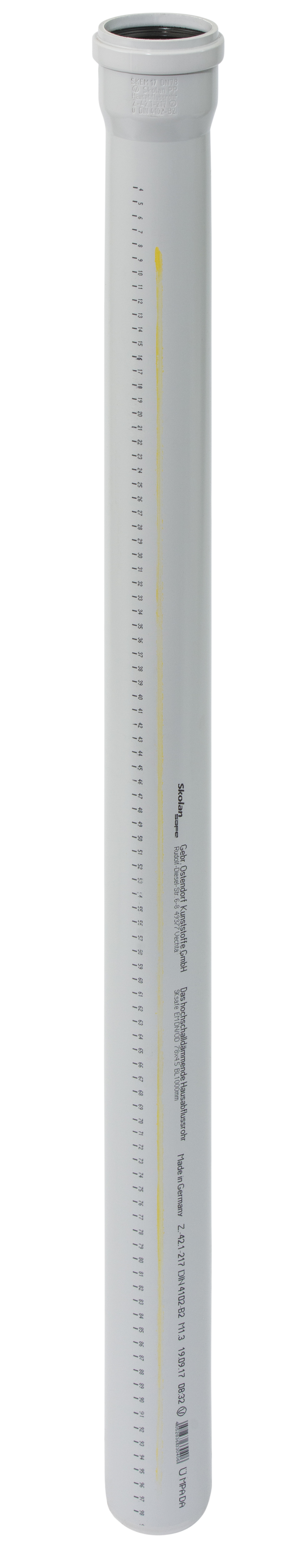  SKOLANsafeEM cijev s nastavkom DN/OD 78 x 2000 mm