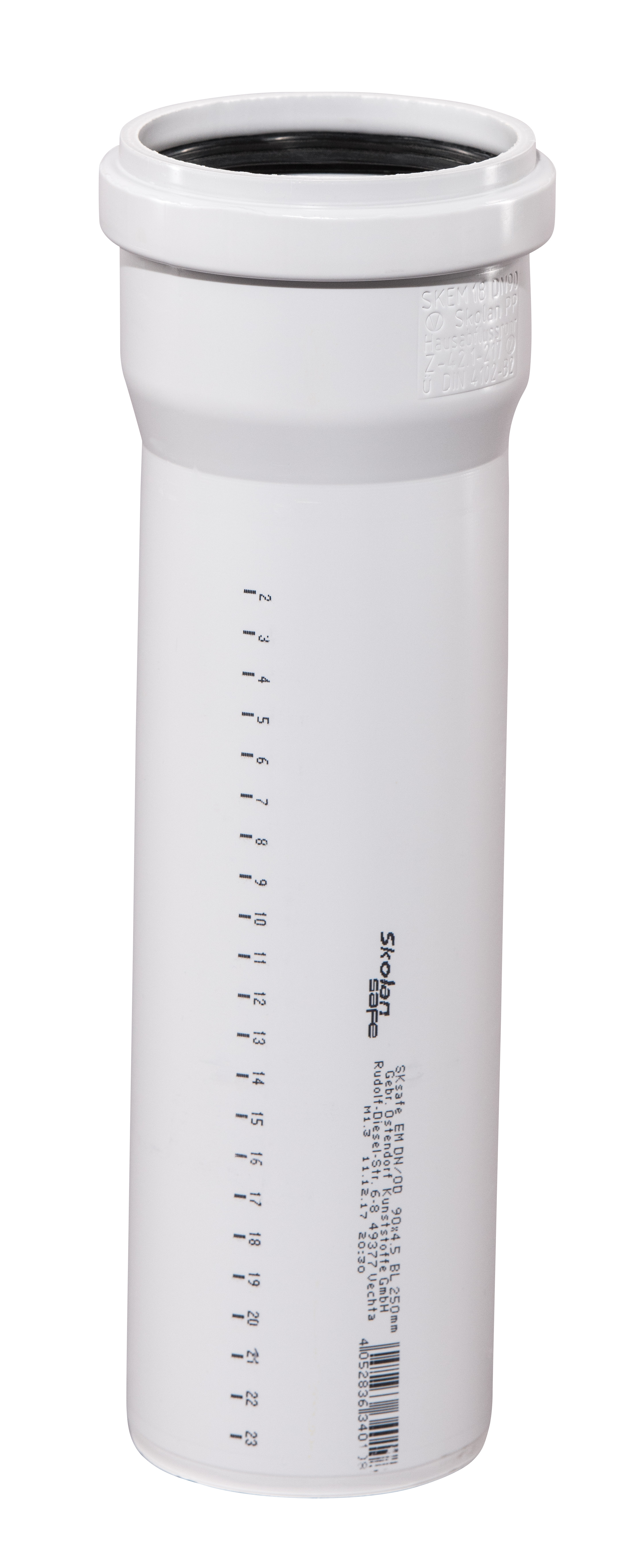  SKOLANsafeEM pipe with socket DN/OD 90 x 250 mm